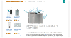 Desktop Screenshot of gottanklesswaterheaters.com
