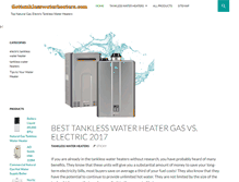 Tablet Screenshot of gottanklesswaterheaters.com